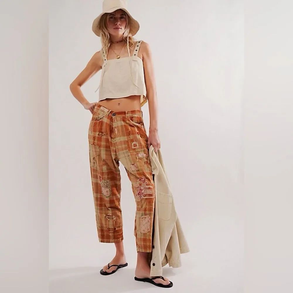 Magnolia Pearl Patchwork Crossroads Pants/ one size